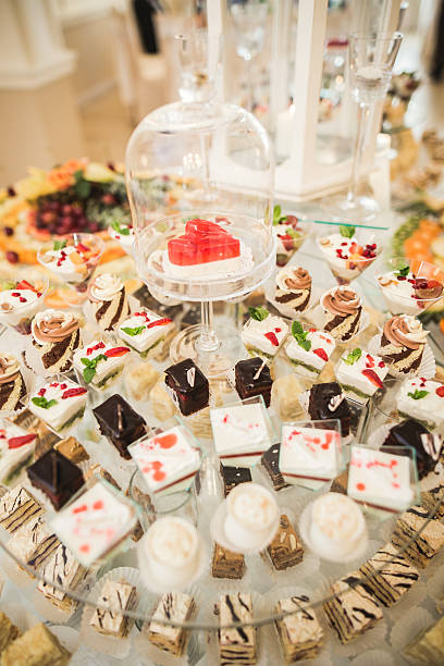 istock Different delicious desserts and cakes on the buffet table 513954938