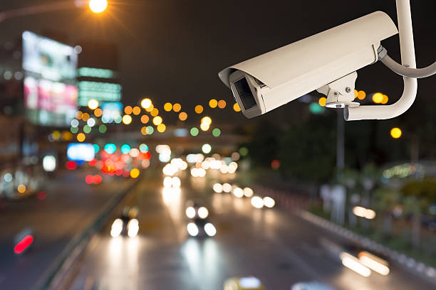 istock Security camera detects the movement of traffic 513955571