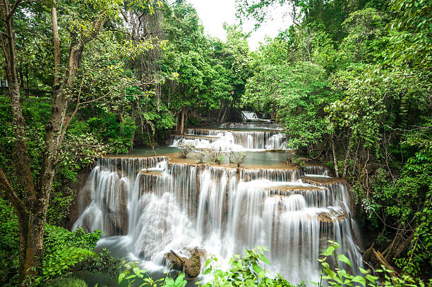 istock Huai Mae Khamin waterfall in forest Thailand 513957743