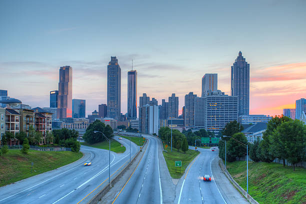 istock Atlanta Downtown with traffic 513960467