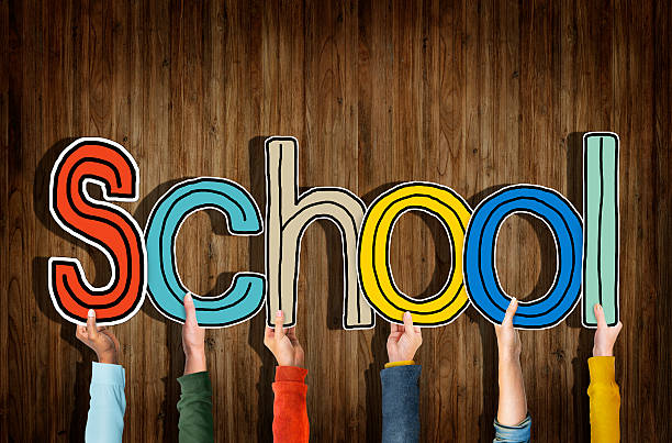 istock Group of Diverse People's Hands Holding School 513960913