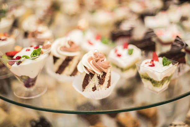 istock Different delicious desserts and cakes on the buffet table 513982202