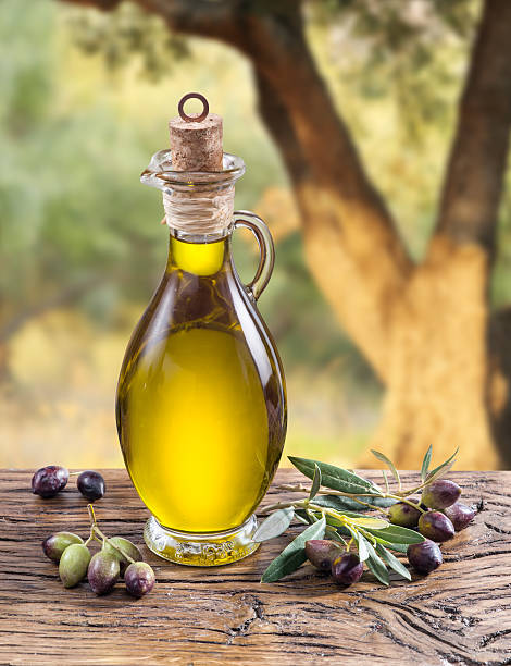 istock Olive oil and berries. 513982994