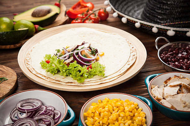 istock Tortilla with a mix of ingredients 513983848