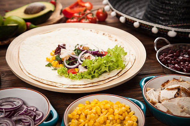 istock Tortilla with a mix of ingredients 513983940