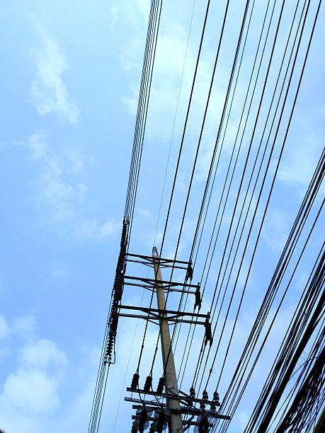 istock Towers and high-voltage lines 513984476