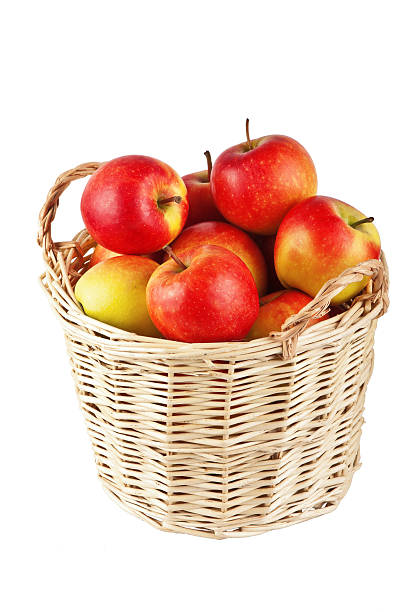 istock Apples in a basket on a white background 513985012