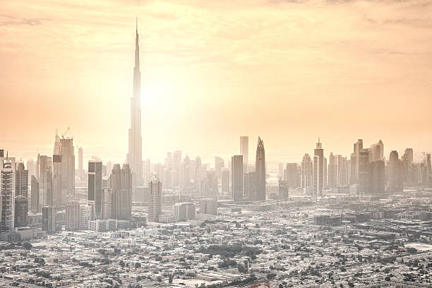 istock Dubai downtown skyscrapers and office buildings 513985950