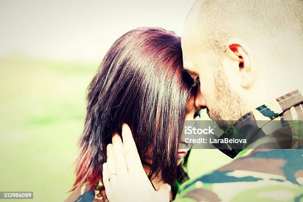 Soldiers In Love Stock Photo - Download Image Now - Adult, Adults Only, Armed Forces