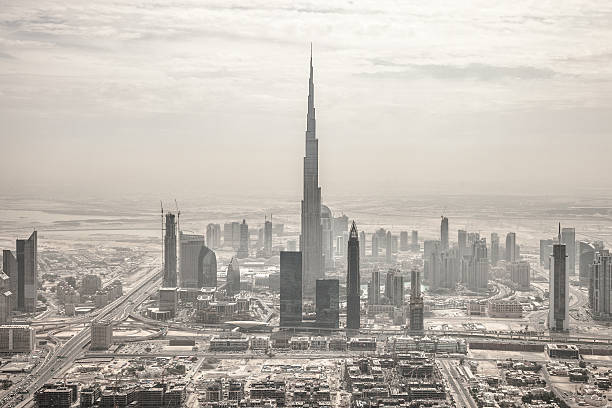 istock Dubai downtown skyscrapers and office buildings 513986868
