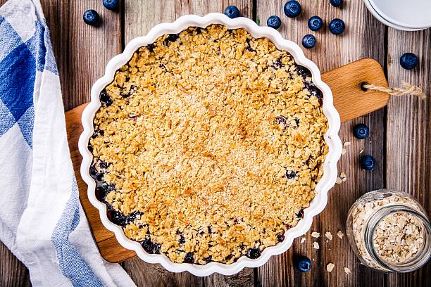 istock homemade blueberry crumble with oatmeal 513986946