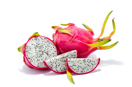 Dragon fruit isolated on a white background