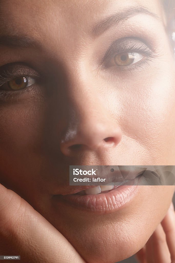 Blissfully beautiful Cropped portrait of a beautiful woman's face 40-44 Years Stock Photo