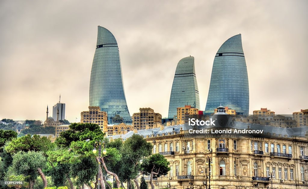 Buildings in the city centre of Baku Buildings in the city centre of Baku - Azerbaijan Azerbaijan Stock Photo