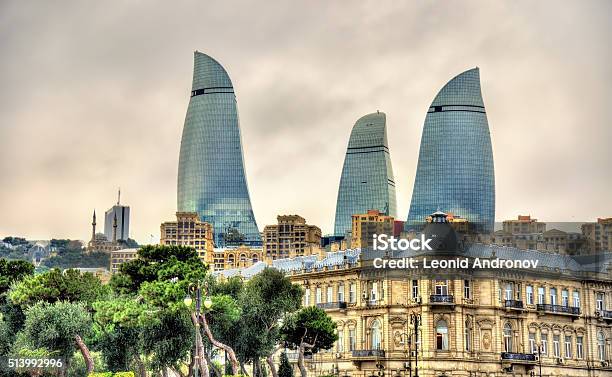 Buildings In The City Centre Of Baku Stock Photo - Download Image Now - Azerbaijan, Baku, City