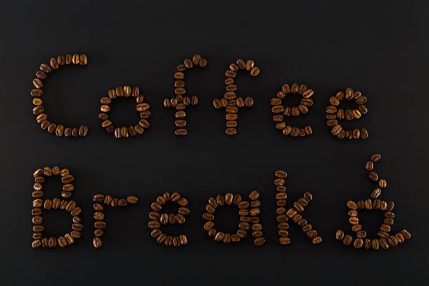 istock Coffee break words consist  of coffee beans 513994636