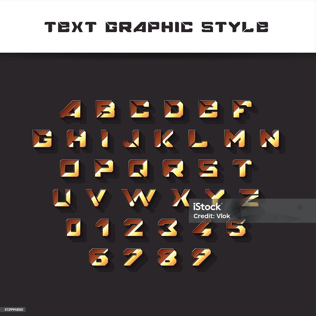 Text Graphic Style Appearance For Illustrator Vector Letters Numbers ...