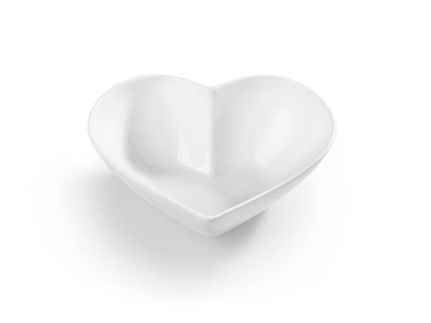 istock heart shaped cereal bowl - Stock Image 513996596