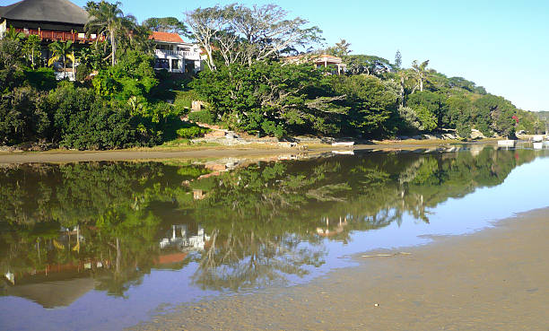 istock Low tide reflections on Gonubie River South Africa 513997658
