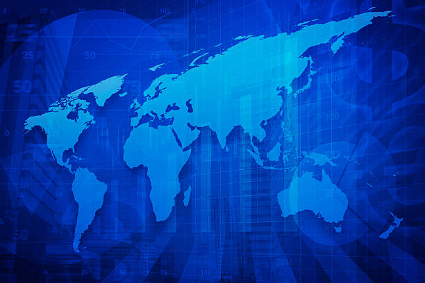 istock Digital world map, Elements of this image furnished by NASA 514000332