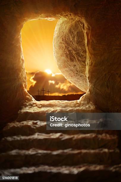 Open Tomb Of Jesus-foton och fler bilder på Jesus Kristus - Jesus Kristus, Uppståndelse - religion, Gravvalv