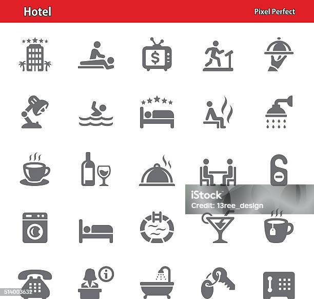 Hotel Icons Set 2 Stock Illustration - Download Image Now - Adult, Alcohol - Drink, Bar - Drink Establishment