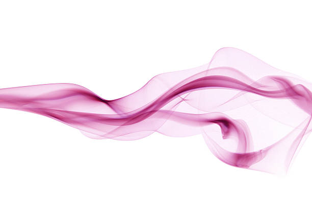 istock pink flowing abstract smoke - Stock Image 514004670