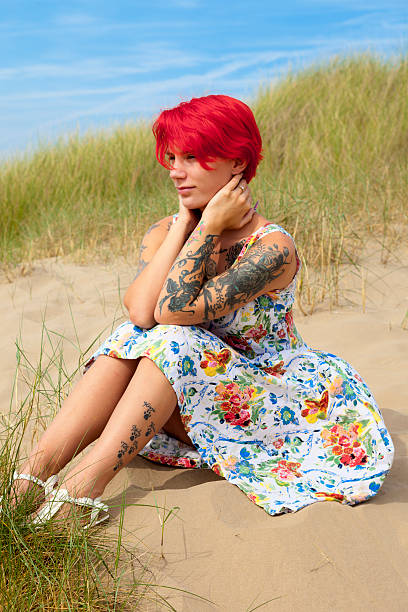istock Summer Dress In The Sand Dunes 514026431