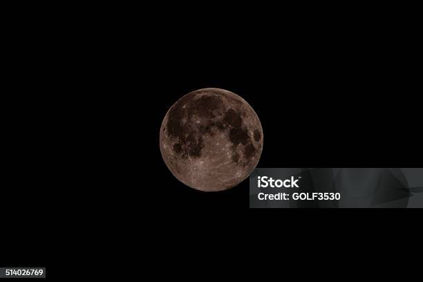 The Moon Stock Photo - Download Image Now - Astronomy, Black Background, Circle