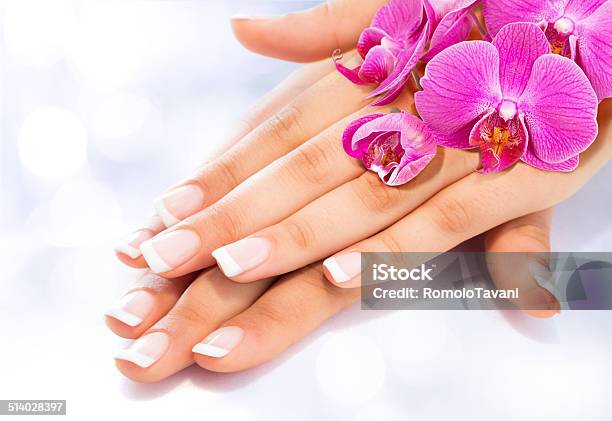 Manicure And Beauty Treatment Stock Photo - Download Image Now - Fingernail, French Culture, Manicure