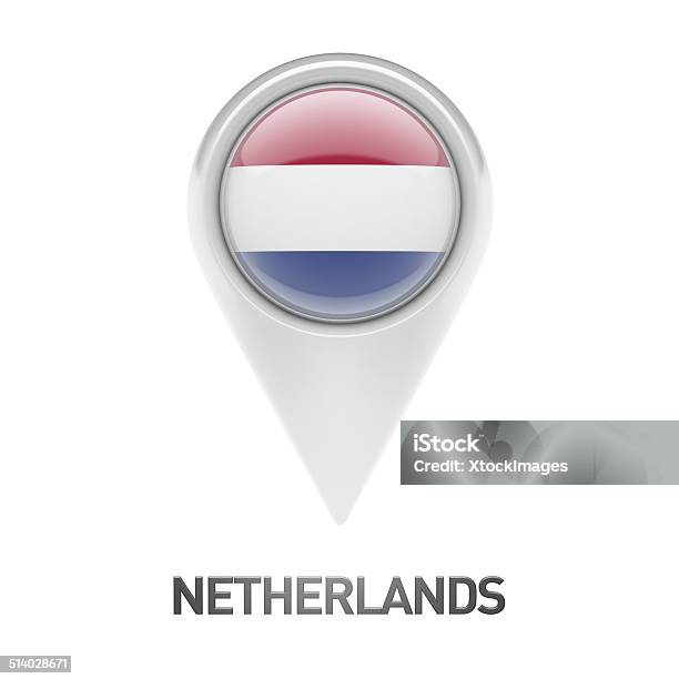 Netherlands Flag Icon Stock Photo - Download Image Now - Cartography, Circle, Clip - Office Supply