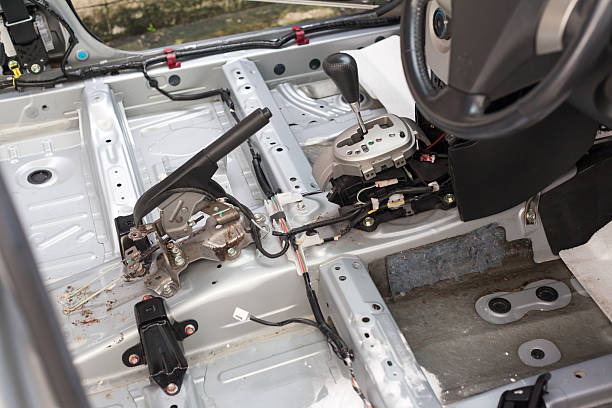 istock Remove car seat for clean dust trap carpet in car 514029333