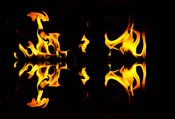 istock Fire abstract and flames shapes on a black background 514030213