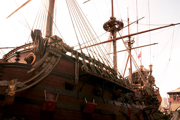 istock Old frigate in Genova port. 514046774