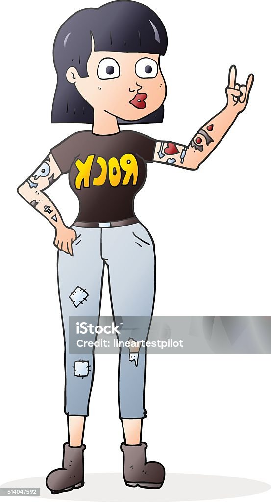 Cartoon Rock Girl Stock Illustration - Download Image Now - Adult, Bizarre, Clip Art - iStock Cartoon Rock Girl Stock Illustration - Download Image Now - Adult, Bizarre, Clip Art - iStock