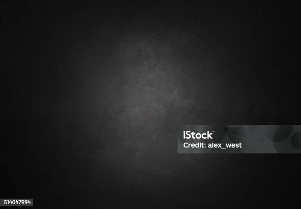 Dark Wall Stock Photo - Download Image Now - Backgrounds, Black Color, Color Gradient