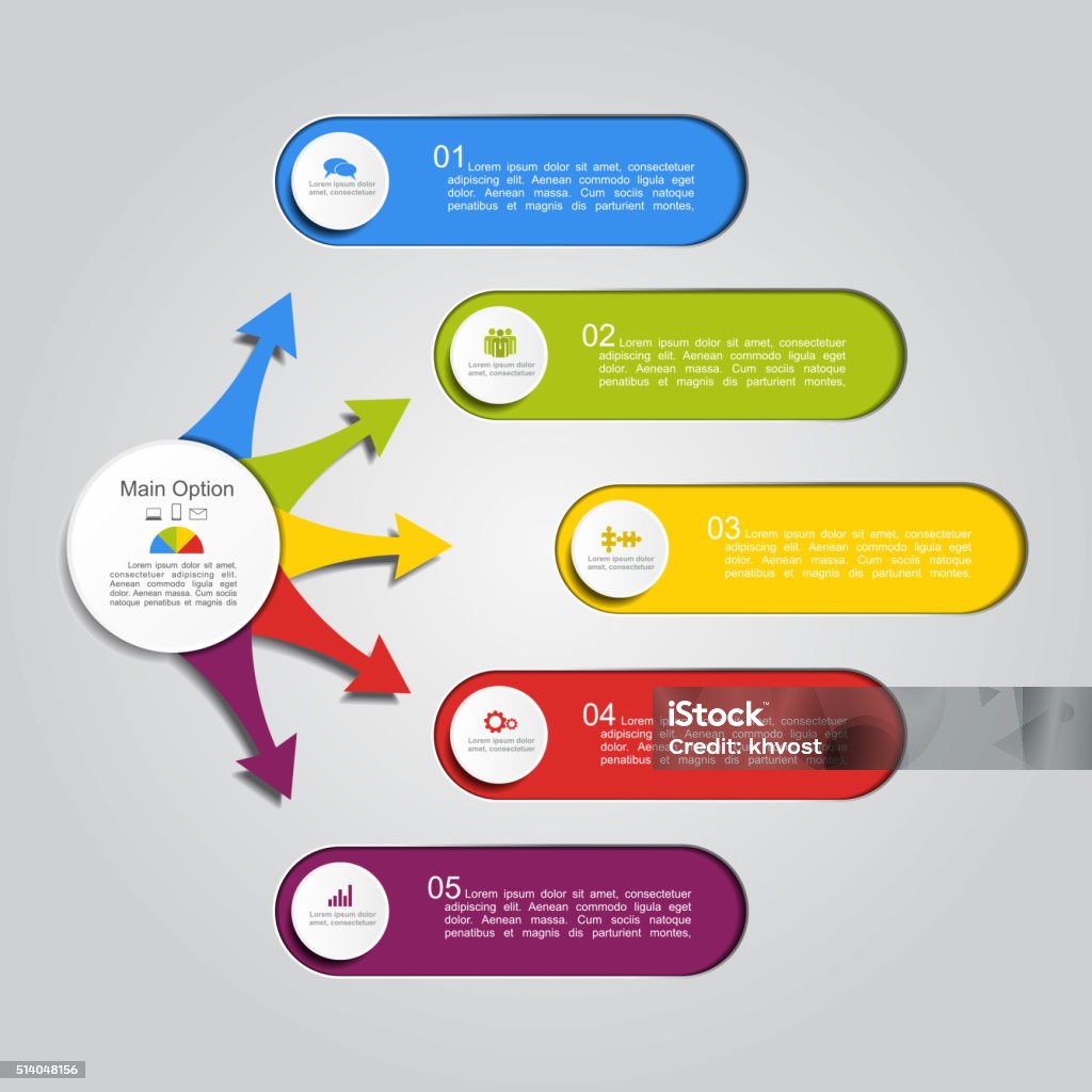 Infography Report Infographic Report Template Vector Illustration Stock Illustration ...