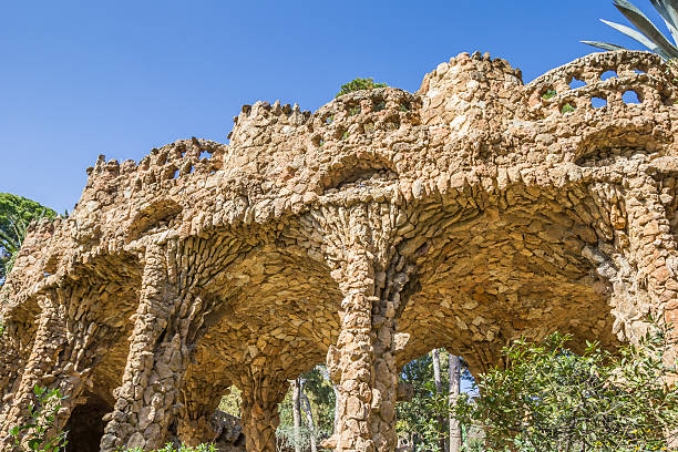 istock Colonnade at the park Guell in Barcelona 514049584