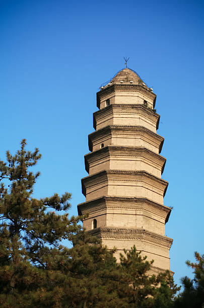 中国の聖なる地の革命：yanan 塔 - 延安 ストックフォトと画像