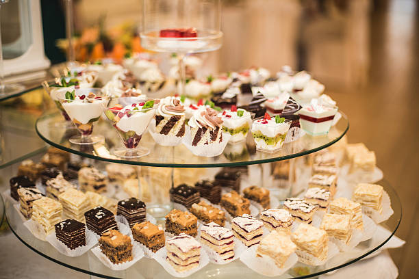 istock Different delicious desserts and cakes on the buffet table 514056744