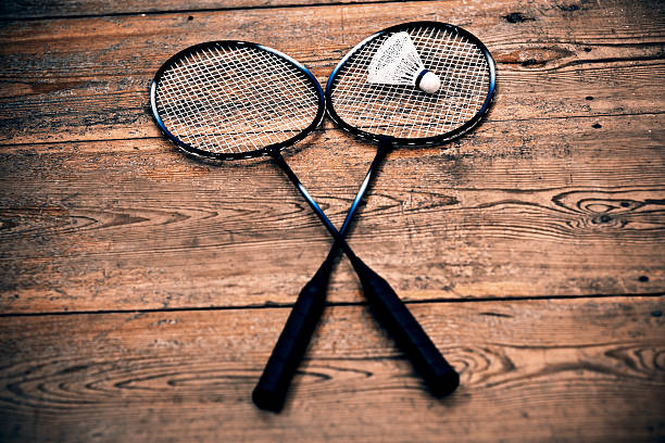 istock vintage badminton racquet 514059884