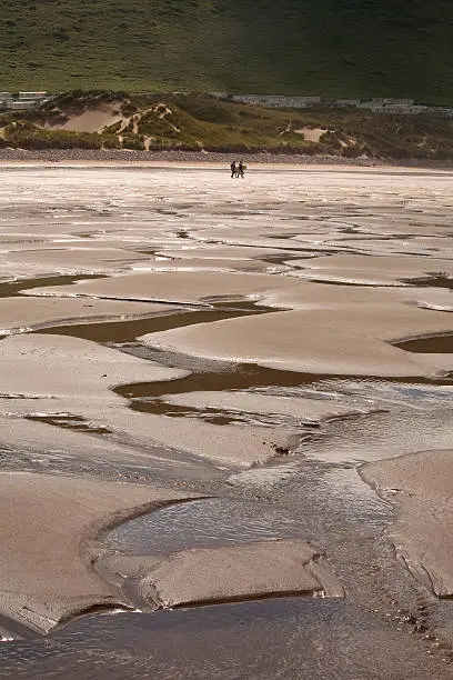Photo of Low Tide at Rhossili Beach.