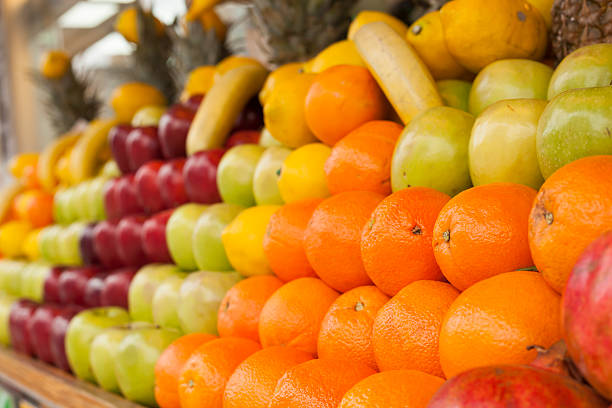 istock Fruits on a farm market 514067290