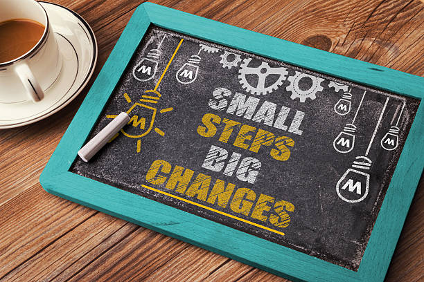 Large Step Change 50+ Small Steps Big Gains Stock Photos, Pictures & Royalty-Free Images ...