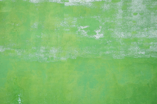 old painted green wall