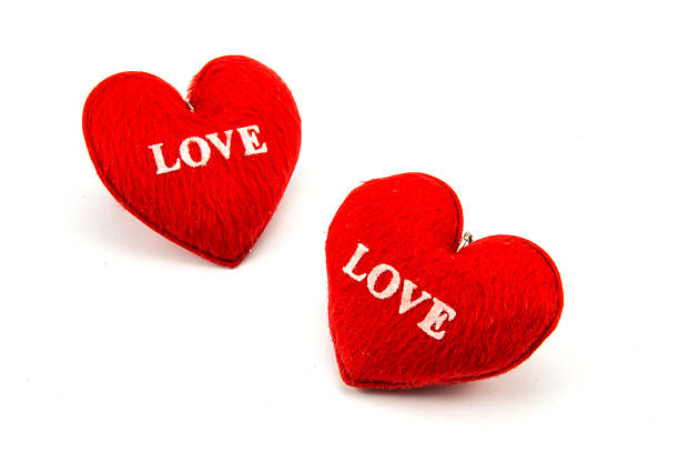 Trinket for the keys as a heart, isolated on a white background