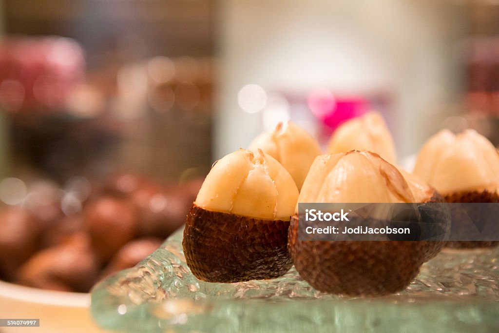 Gourmet desserts with chocolate and almonds Three delicious looking almond and chocolate desserts.  rm Almond Stock Photo