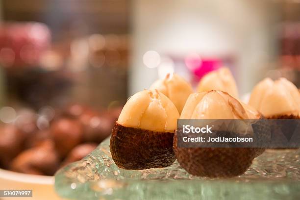 Gourmet Desserts With Chocolate And Almonds Stock Photo - Download Image Now - Almond, Chocolate, Cupcake