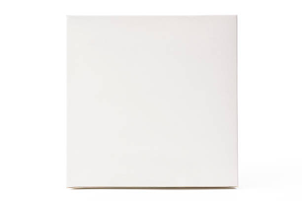 istock Isolated shot of white blank cube box on white background 514099216