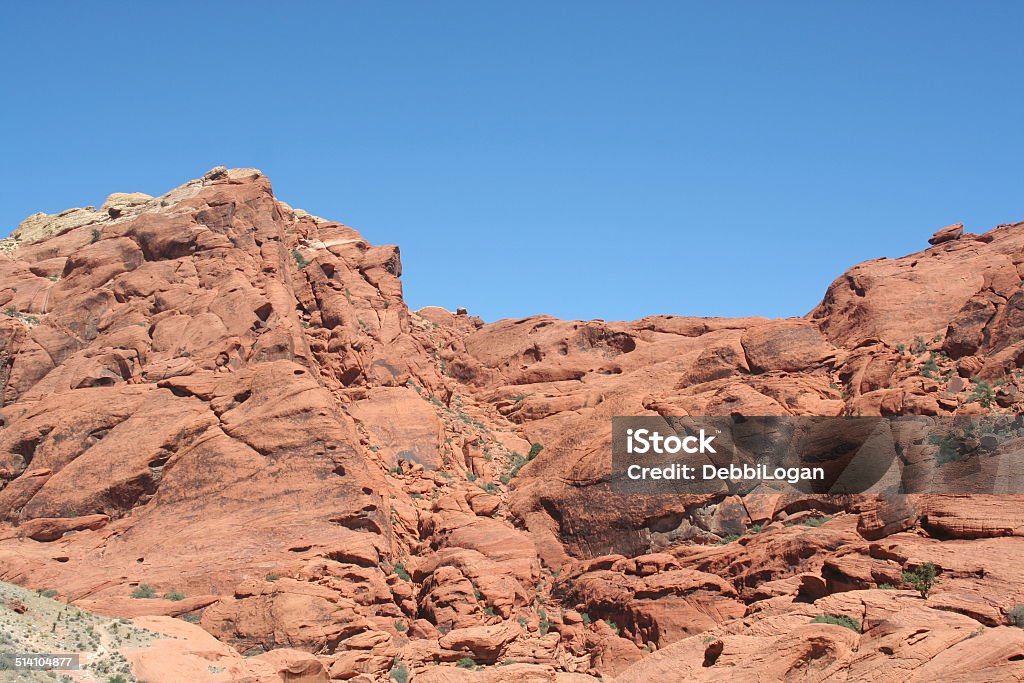 Red Rock Canyon Nevada Scenic view of Red Rock Canyon located in Las Vegas Nevada Blue Stock Photo